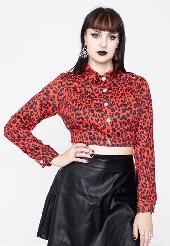 Jawbreaker - Red Leopard Print Red - Jacken