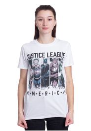 Justice League - America White - - T-Shirts