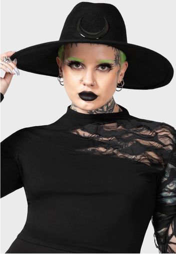 Killstar - Crescent Fedora Black - Hüte