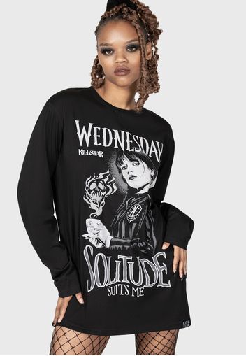 Killstar X Wednesday - I Don'T Do Tears Black - Longsleeves