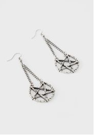 Killstar - Broken Seal Pentagram Charm Silver - Schmuck