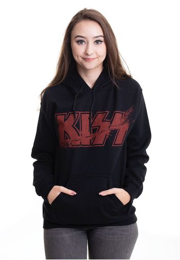 Kiss - Slashed Logo - Hoodies