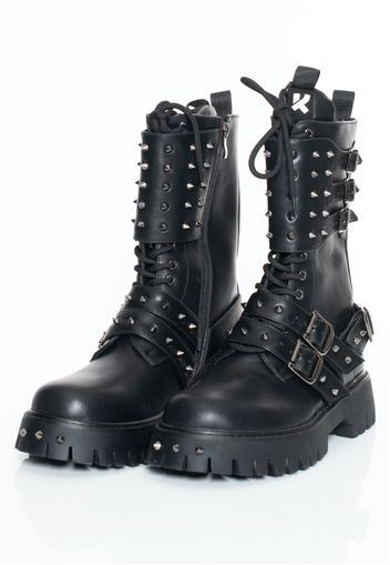 Koi Footwear - A Rebel'S Burrow Combat Black - Stiefel