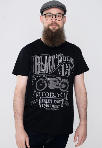 Lucky 13 - Black Mule Black - - T-Shirts