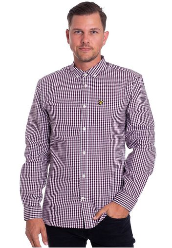 Lyle & Scott - Gingham Burgundy/White - Hemden