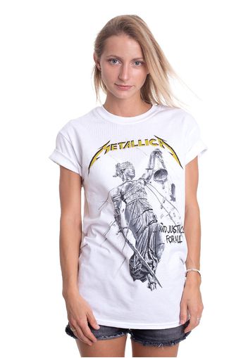 Metallica - Justice White - - T-Shirts