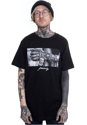 Mister Tee - Pray 2.0 Black - - T-Shirts