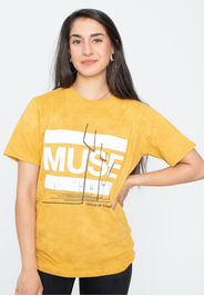 Muse - Origin Of Symmetry Dip-Dye Orange - - T-Shirts