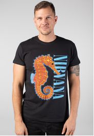 Nirvana - Seahorse - T-Shirt - Schwarz - L - 100% Baumwolle,Jersey