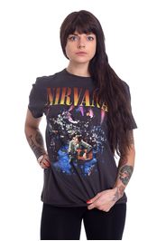 Nirvana - Live In New York Charcoal - - T-Shirts