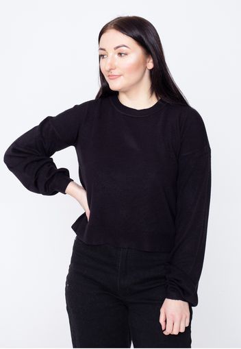 Noisy May - Chen O Neck Knit Black - Strickpullover