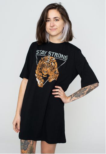 Noisy May - Zodiac 2/4 Black Stay Strong Tiger - Kleider