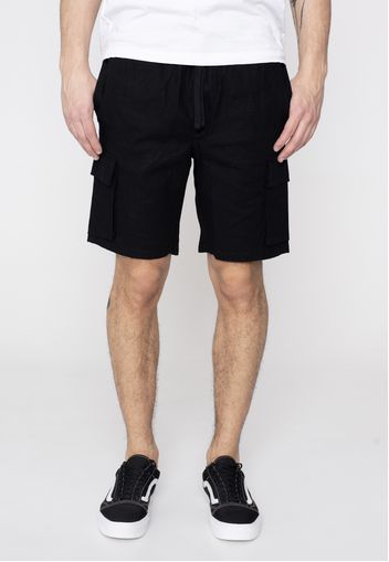 Only & Sons - Sinus 0019 Cot Lin Cargo Black - Shorts