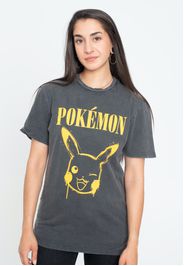 Pokémon - Graffiti Pikachu Acid Wash - T - T-Shirts