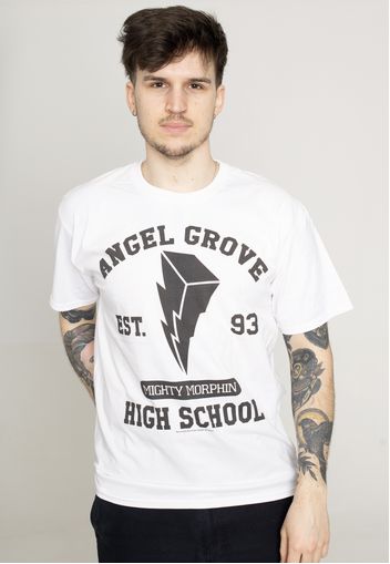 Power Rangers - Angel Grove White - - T-Shirts