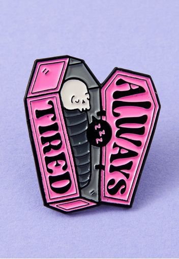 Punky Pins - Always Tired Coffin Enamel - Pins