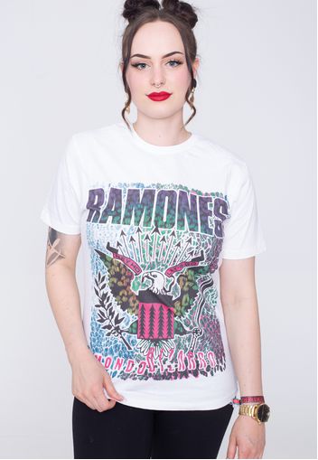 Ramones - Animal Skin White - - T-Shirts