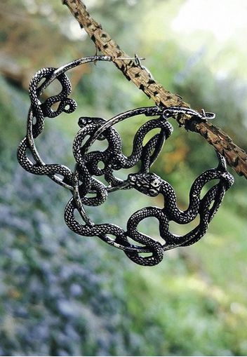 Restyle - Entwine Hoops Snake Silver - Schmuck