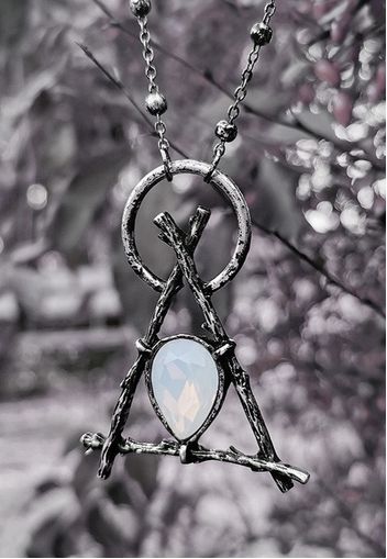 Restyle - Branch Delta Pendant With Opal Silver - Schmuck