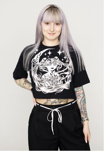 Restyle - Sailor Moon Crop Black - Tops