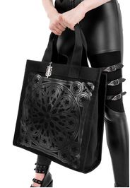Restyle - Rosarium Tote Black - Tasche - Schwarz - Onesize - Shell: 100% Baumwolle; Lining: 100% Polyester,Baumwolle