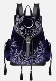 Restyle - Moonlit Meadow - Rucksack - Schwarz - Onesize - 100% Polyester