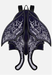 Restyle - Umbra Noctis Moth - Rucksack - Schwarz - Onesize - 100% Polyester