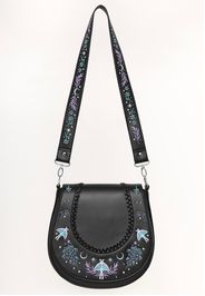 Restyle - Moonglow Saddle - Tasche - Schwarz - Onesize - 100% Polyurethan,Kunstleder