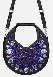 Restyle - Sacred Rose Shoulder Black - Tasche - Schwarz - Onesize - 100% Polyurethan