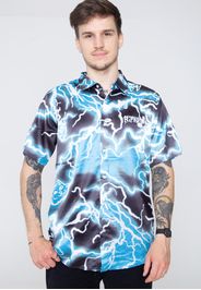 Ripndip - Nikola Short Sleeve Button Up Black/Blue - Hemden