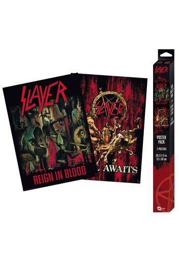 Slayer - Reign In Blood/ Hell Awaits Chibi Set -