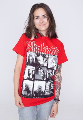 Slipknot - Grid Photo Red - - T-Shirts