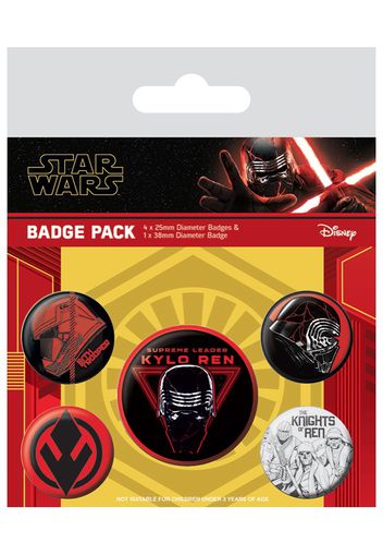 Star Wars: The Rise Of Skywalker - Sith Pack Of 5 - Buttons