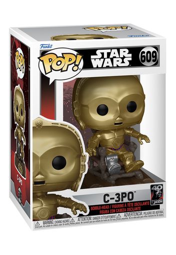 Star Wars - Return Of The Jedi 40Th: C3Po In Chair Pop! Booble-Head -