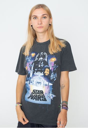 Star Wars - Vintage Poster Acid Wash - - T-Shirts