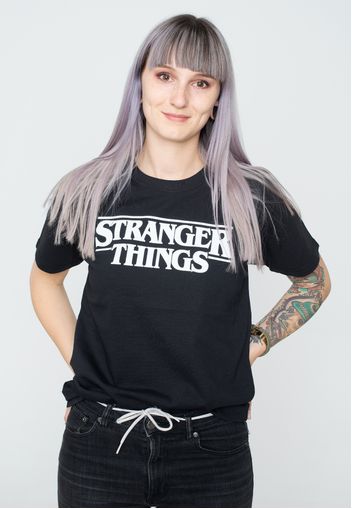 Stranger Things - White Logo - - T-Shirts