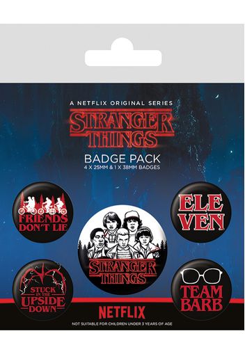 Stranger Things - Characters Pack Of 5 - Buttons