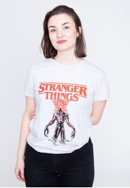 Stranger Things - Logo Demogorgon Grey - - T-Shirts