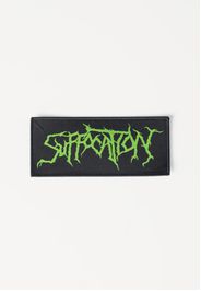 Suffocation - Green Logo - Aufnäher - Schwarz - Onesize - 100% Polyester