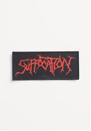 Suffocation - Red Logo - Aufnäher - Schwarz - Onesize - 100% Polyester