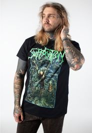 Suffocation - Pierced Retro - T-Shirt - Schwarz - L - 100% Baumwolle,Jersey