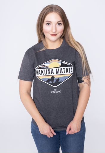 The Lion King - Hakuna Matata Emblem Charcoal - - T-Shirts