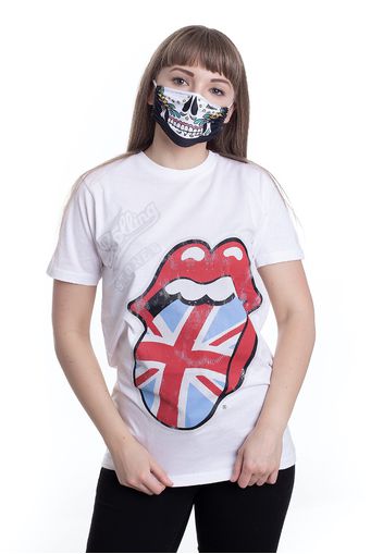 The Rolling Stones - Vtge British Tongue White - - T-Shirts