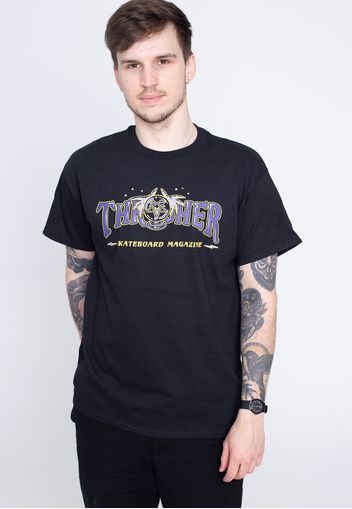 Thrasher - Fortune Logo Black - - T-Shirts