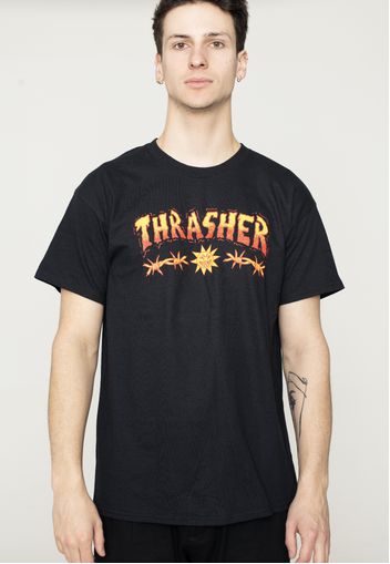 Thrasher - Sketch Black - - T-Shirts