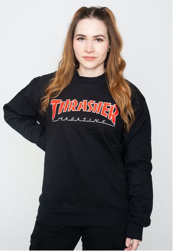 Thrasher - Outline Black/Red - Sweater