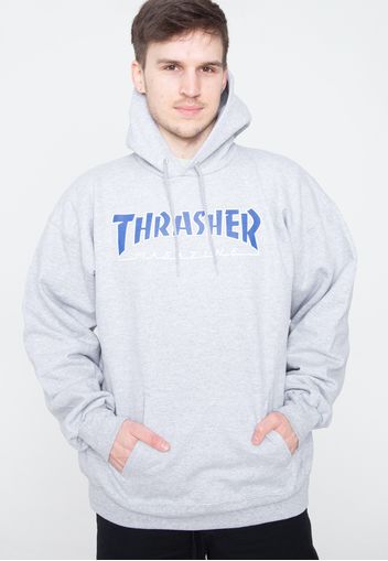 Thrasher - Outline Lt. Steel/Blue - Hoodies