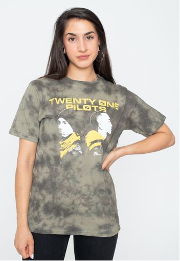 Twenty One Pilots - Back To Back Dip-Dye - - T-Shirts