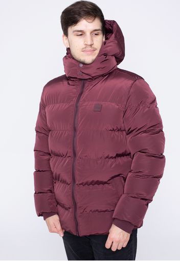 Urban Classics - Hooded Puffer Cherry - Jacken