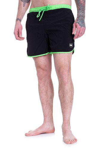 Urban Classics - Retro Swim Black/Neongreen -